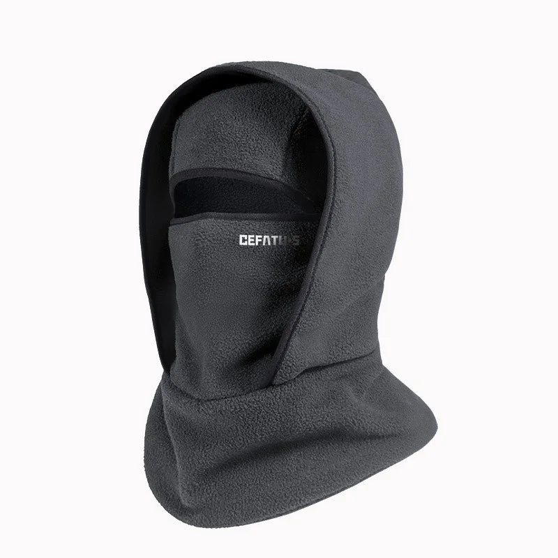 Outdoor Autumn and Winter Season Warm One-Piece Hat, Two-Layer Hat Design, Balaclava Hat, Can Be Used with Helmets, Unisex