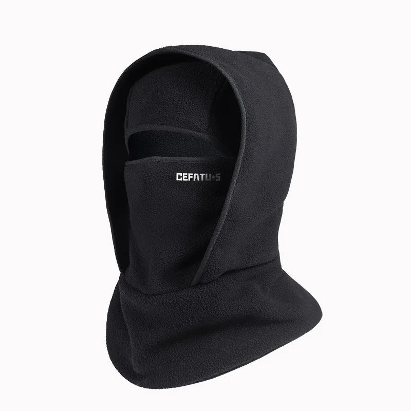 Outdoor Autumn and Winter Season Warm One-Piece Hat, Two-Layer Hat Design, Balaclava Hat, Can Be Used with Helmets, Unisex
